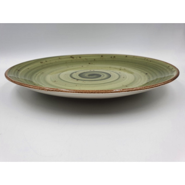 Тарілка підставна TULU spiral-green-26 26 см зелена