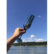 Бокал для шампанського OLens Дзеркальна бірюза 2374017-1 200 мл