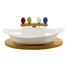 Блюдо на підставці з шпажками Interos PJ02544-90773 26 см