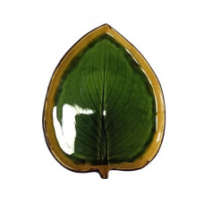 Блюдо Флора ФЛ-2300-ЛЗ 23 см зелене