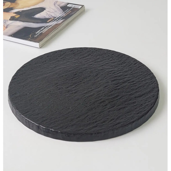 Блюдо для подачі Olens Чорний обеліск 102-672 24х1,5 см чорне