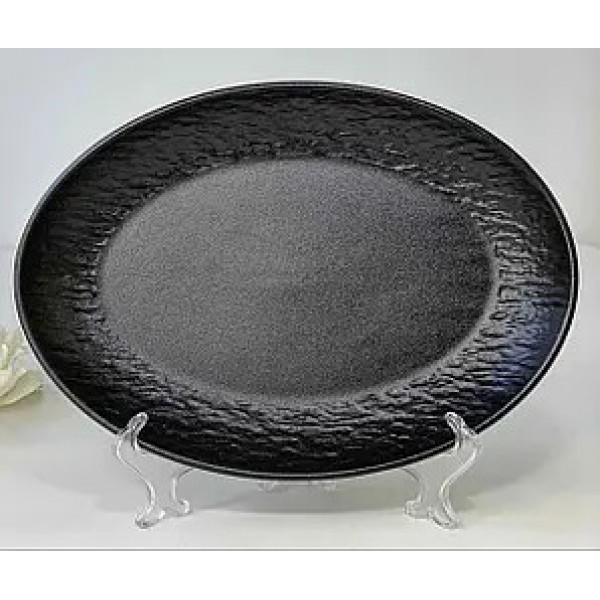 Блюдо для подачі Olens Чорний обеліск 102-683 27.5х17.5х2 см чорне