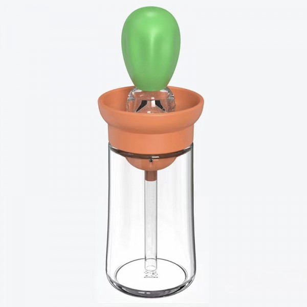 Пляшка для олії з пензликом Frico FRU-118-Green 18 см 200 мл зелена