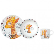 Дитячий набір посуду Limited Edition Pretty Giraffe YF6025 3 предмета