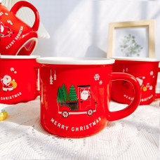 Кружка новорічна Merry Christmas 4 14597 350 мл червона