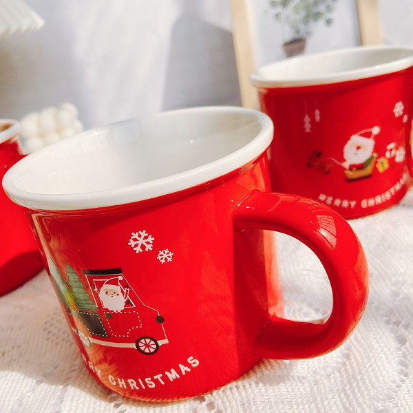 Кружка новорічна Merry Christmas 4 14597 350 мл червона