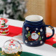 Кружка з кришкою новорічна Santa Claus 13660 400 мл синя