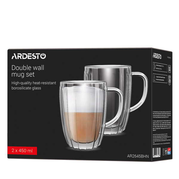 Набір кружок Ardesto AR2645BHN 450 мл 2 шт