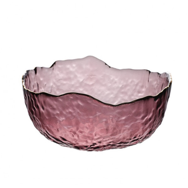 Салатник Glass 18454 20 см рожевий