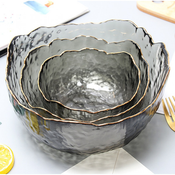 Салатник Glass 18455 13 см чорний