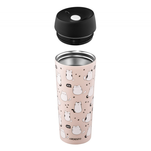 Термочашка Ardesto Coffee Time Corgi AR2645FC 450 мл коричнева