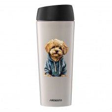 Термочашка Ardesto Coffee Time Maltipoo AR2645MP 450 мл бежева