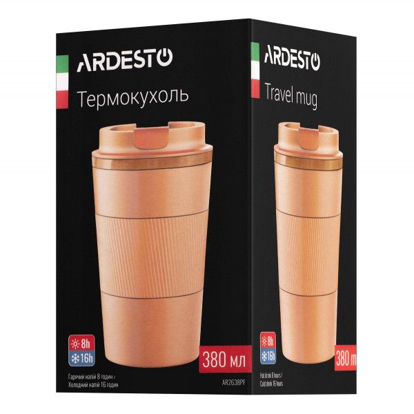 Термочашка Ardesto Urban PeaСh Fuzz AR2638PF 380 мл оранжева