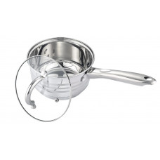 Ківш з кришкою Bohmann BH-3138-16 16 см 2 л сріблястий