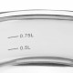 Ківш із скляною кришкою Ardesto Gemini Liguria AR4313GB 1.3 л 14 см сріблястий