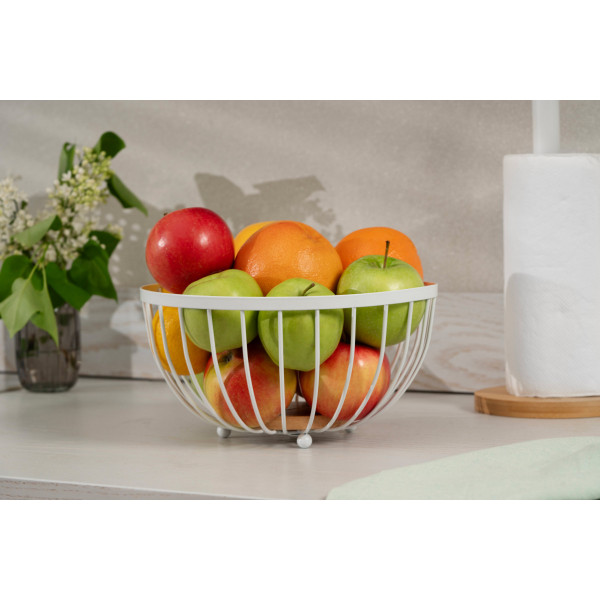 Кошик для фруктів Ardesto Midori AR0904W 25х25х13 см білий
