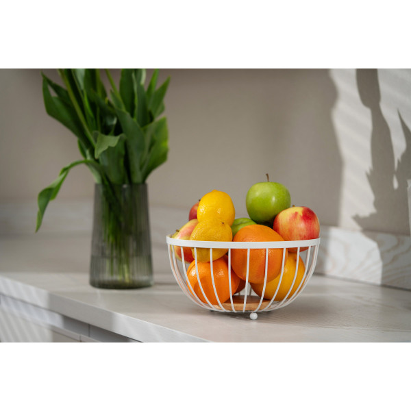 Кошик для фруктів Ardesto Midori AR0904W 25х25х13 см білий