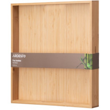 Піднос квадратний Ardesto Midori AR1435BM 35х35х4 см бежевий