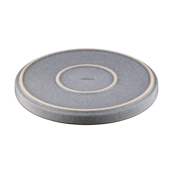 Тарілка десертна Ardesto Fasano AR0219FG 19.6 см сіра
