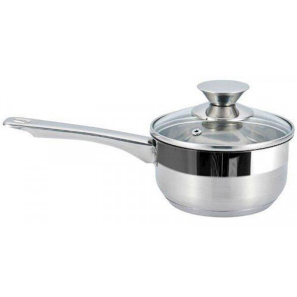 Ківш зі скляною кришкою Gusto Solo GT-1203-12 12 см 0.5 л