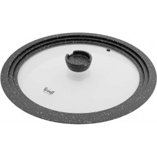 Кришка скляна Krauff 29-305-093 24-28 см сіра
