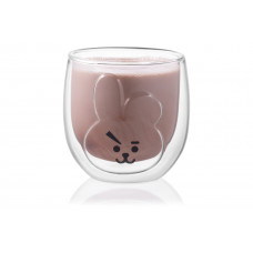 Набір низьких стаканів з подвійним дном Ardesto Animals Bunny AR-2630-ARB 300 мл 2 шт