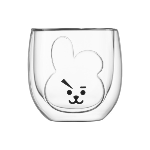 Набір низьких стаканів з подвійним дном Ardesto Animals Bunny AR-2630-ARB 300 мл 2 шт