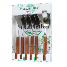 Набір столових ложок Mazhura Wood Walnut MZ-505659 6 предметів