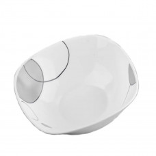 Салатник Vittora Сірі бульбашки square V-165Sgb 16.5 см білий