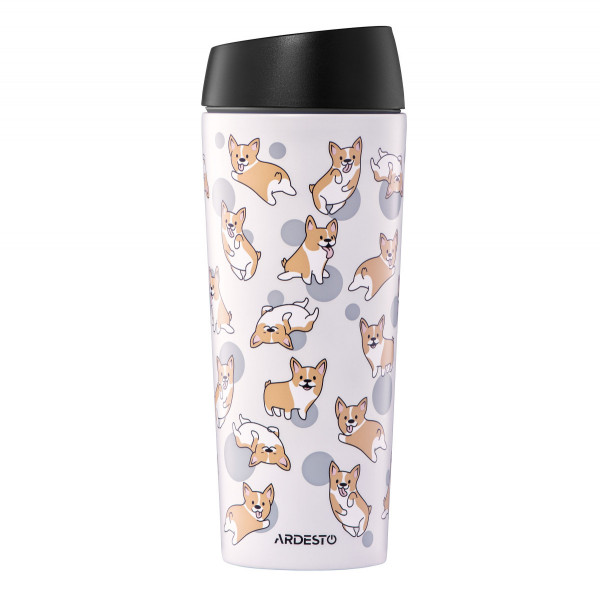 Термочашка Ardesto Coffee Time Corgi AR2645CR 450 мл біла