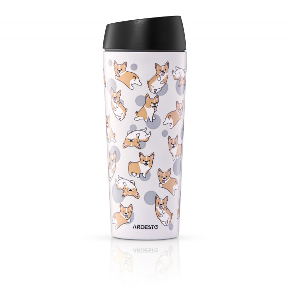Термочашка Ardesto Coffee Time Corgi AR2645CR 450 мл біла