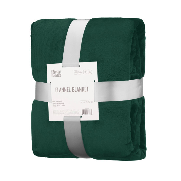 Плед Ardesto Flannel ART0224SB 200х220 см смарагдовий