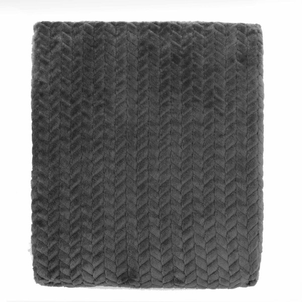 Плед Ardesto JaСquard Braid ART0204JB 200х220 см сірий