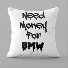 Подушка 3D BMW money 28975 35х35 см