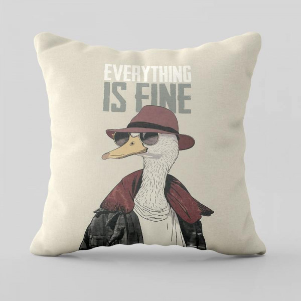 Подушка 3D Everything is fine 28929 35х35 см