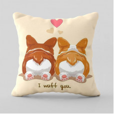 Подушка 3D  I WUFF YOU 28933 35х35 см