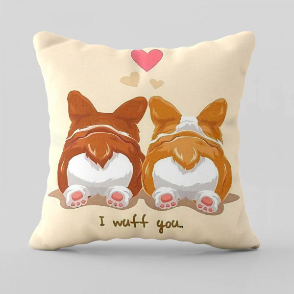 Подушка 3D  I WUFF YOU 28933 35х35 см