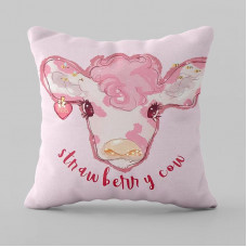 Подушка 3D Strawberry Cow 28936 50х50 см