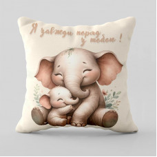 Подушка 3D Слоники підтримки 28960 50х50 см