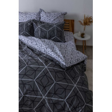 Постільна білизна сімейна ТЕП Happy Sleep Quadro Star grey 2-03797-25741 150х215х2 см
