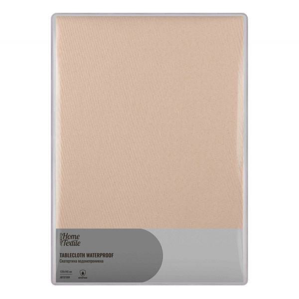 Скатертина Ardesto Waterproof ART07WW 120х140 см айворі