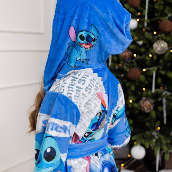 Халат дитячий з плюшевого велюру Stitch 18158 158-164 см