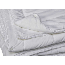 Ковдра "Зима - Літо" на кнопках закрита однотонна холлофайбер (Мікрофібра) Полуторна 150х210 54823