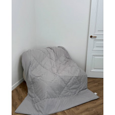 Ковдра євро Dushka Home 21332 200х220 см сіра