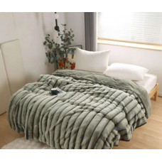 Плед Dushka Home Королівська Шиншила 21228 200х230 см хакі