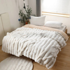 Плед Dushka Home Королівська Шиншила 21230 200х230 см білий