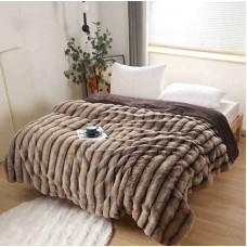 Плед Dushka Home Королівська Шиншила 21231 200х230 см коричневий