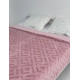 Плед Dushka Home Королівська Шиншила Ромб 21224 200х230 см рожевий