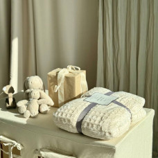 Плед на еко-овчині Dushka Home 21287 200х230 см молочний