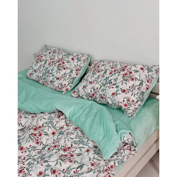 Постільна білизна двоспальне Dushka Home Сатин Плюш 21240 180х215 см